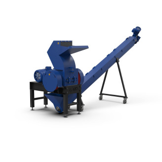 Rozdrabniacz mięsno-kostny PM-18 z przenośnikiem ślimakowym