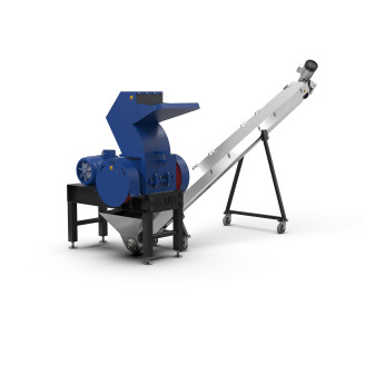 Rozdrabniacz mięsno-kostny PM-18 z przenośnikiem ślimakowym ze stali nierdzewnej