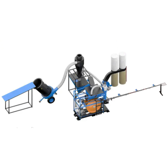 Prasa udarowa do brykietu „Ecopress” + Rozdrabniacz DR-1000